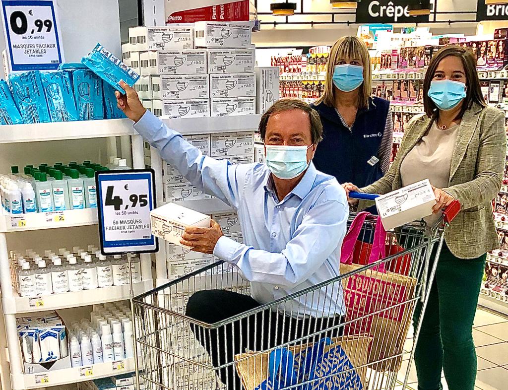 Masques pas chers : seulement 4,95 euros la boite de 50 masques chirurgicaux chez E.Leclerc ! Masque chirurgical pas cher